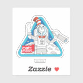 Sticker Dr Seuss | Cat in the Moon Outer Space Graphic (Feuille)