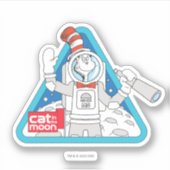 Sticker Dr Seuss | Cat in the Moon Outer Space Graphic (Devant)