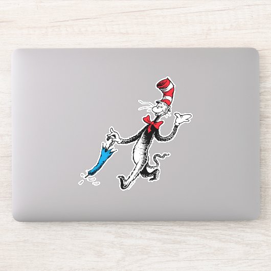 Sticker Dr Seuss | Chat dans la marche des parapluies Casq (Ordinateur)