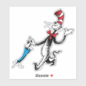 Sticker Dr Seuss | Chat dans la marche des parapluies Casq (Feuille)