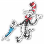 Sticker Dr Seuss | Chat dans la marche des parapluies Casq (Devant)