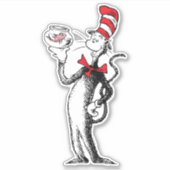 Sticker Dr Seuss | Chat dans le Casquette & Krinklebine (Devant)