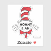 Sticker Dr Seuss | Chat dans le Casquette - Maman Je suis (Feuille)