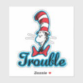 Sticker Dr Seuss | Chat dans le problème du Casquette (Feuille)