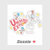 Sticker Dr Seuss | Chat dans l'Explorateur d'univers Casqu (Feuille)