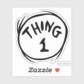Sticker Dr. Seuss | Chose Un Chose Deux - Chose Un (Feuille)