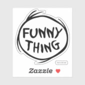 Sticker Dr Seuss | Chose Une Chose Deux - Chose Drôle (Feuille)