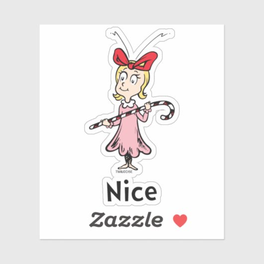 Sticker Dr Seuss | Cindy-Lou Qui est Nice (Feuille)