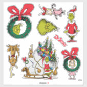 Sticker Dr. Seuss | Comment Grinch a volé Noël (Feuille)