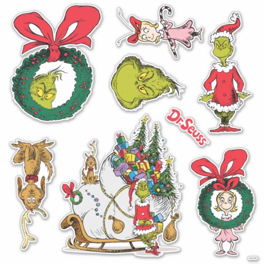 Sticker Dr Seuss | Comment Grinch Stole Christmas (Devant)