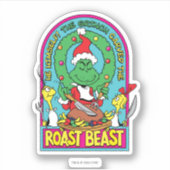 Sticker Dr Seuss | Graphique de la bête rôtie (Devant)
