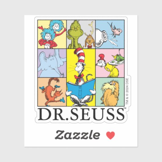 Sticker Dr Seuss | Graphique Histoires (Feuille)