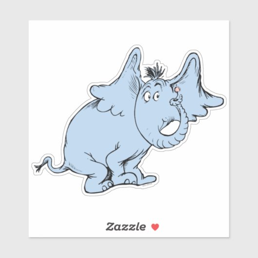 Sticker Dr Seuss | Horton côté (Feuille)