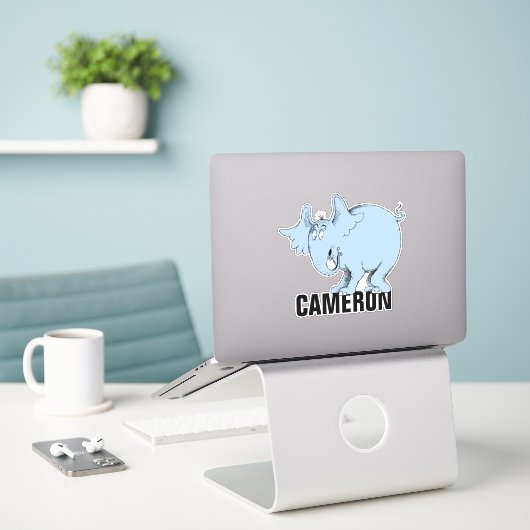 Sticker Dr Seuss | Horton Hears Whos (Ordinateur portable sur le bureau)