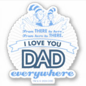 Sticker Dr Seuss | Je t'aime Papa partout (Devant)