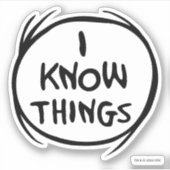 Sticker Dr Seuss | La Chose Deux - Je Connais Les Choses (Devant)