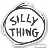 Sticker Dr Seuss | La Chose Une Deux - La Chose Silly (Devant)