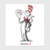 Sticker Dr. Seuss | Le Chat Chapeauté & Krinklebine (Feuille)