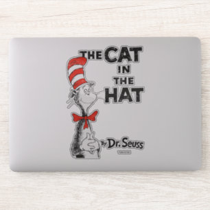 Sticker Dr Seuss  Le Chat dans le livre Casquette