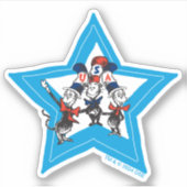 Sticker Dr Seuss | Little Cats USA Graphisme Casquette (Devant)