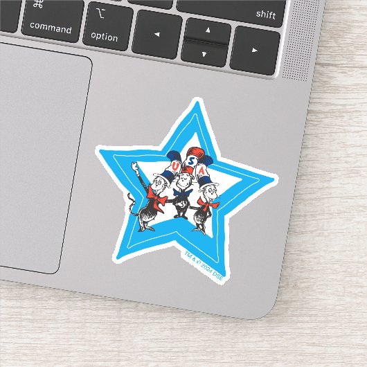 Sticker Dr Seuss | Little Cats USA Graphisme Casquette (Détail)