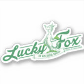 Sticker Dr Seuss | Lucky Fox Dans Ses Chaussettes Irlandai (Devant)