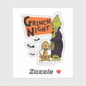 Sticker Dr. Seuss | Nuit Grinch Halloween Graphique (Feuille)