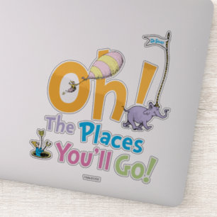 Sticker Dr Seuss Oh, les endroits où vous irez !