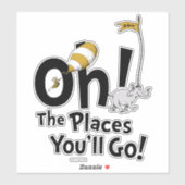 Sticker Dr. Seuss | Oh, The Places You'll Go! Rétro (Feuille)