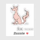 Sticker Dr. Seuss | Renard Rose (Feuille)