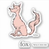 Sticker Dr. Seuss | Renard Rose (Devant)