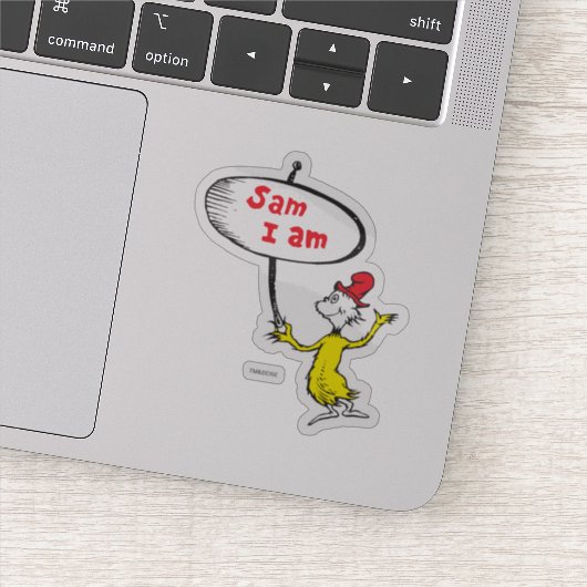 Sticker Dr Seuss| Symbole de retenue Sam-I-Am (Détail)
