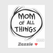 Sticker Dr. Seuss Thing One Thing Two - Maman of all Thing (Feuille)
