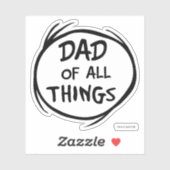 Sticker Dr Seuss Thing One Thing Two - Papa de toutes chos (Feuille)