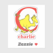 Sticker Dr Seuss's ABC : Letter C - White | Add Your Name (Feuille)