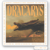 Sticker "Dracarys" Drogon Breathing Fire Graphic (Devant)