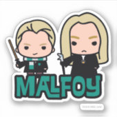 Sticker Draco et Lucius Malfoy personnage art (Devant)