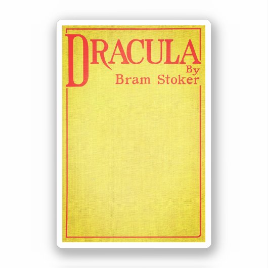 Sticker Dracula Couverture de la première édition (Recto)