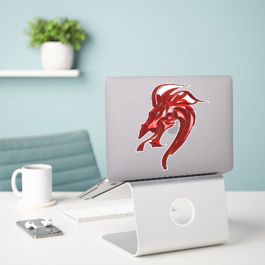 Sticker Dragon (Ordinateur portable sur le bureau)