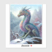 Sticker Dragon Arc En Ciel Dans L'Art De L'Imaginaire De N (Feuille)