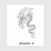 Sticker Dragon Ashwing Créature Mythique Vinyle Découpé (Feuille)