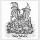 Sticker Dragon avec Zombie (Feuille)