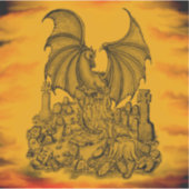 Sticker Dragon avec Zombie (Devant)