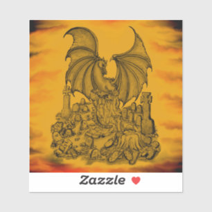 Sticker Dragon avec Zombie