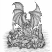 Sticker Dragon avec Zombie (Devant)