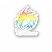 Sticker Dragon Believer Imagine This Gift For Dragon Fans  (Devant)