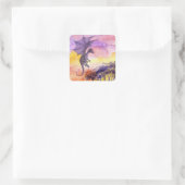 Sticker Dragon carré (Sac)