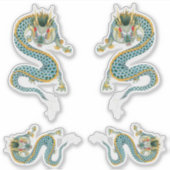 Sticker Dragon chinois, créature magique (Devant)