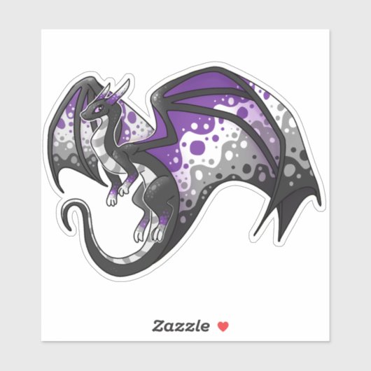 Sticker Dragon de fierté sexuelle (Feuille)