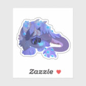 Sticker Dragon de fleurs (Feuille)